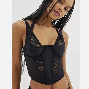 UO Out From Under Bewitched Lace Layered Corset